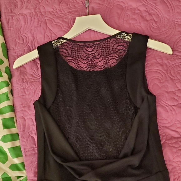 BCBGMaxAzria Draped and Lace Back Dress - Picture 3 of 3